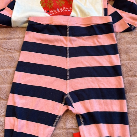 NWOT Hanna Andersson girls’ pajamas, size 150 (12), pink and blue w/ cat - Picture 7 of 10